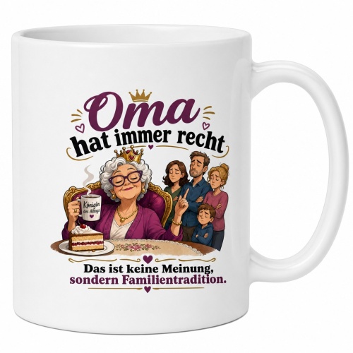 Tasse »Oma hat immer recht«