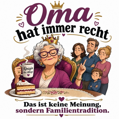 Tasse »Oma hat immer recht«
