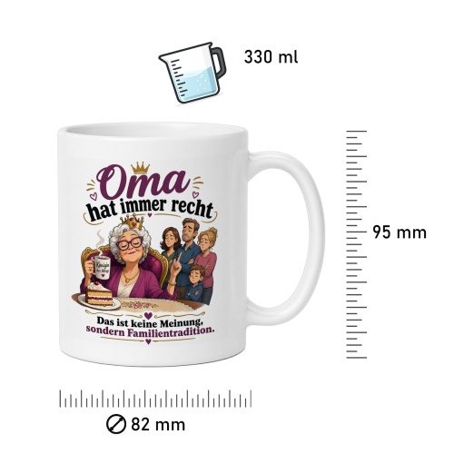 Tasse »Oma hat immer recht«