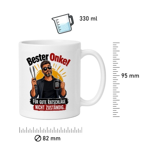 Tasse »Bester Onkel – Für gute Ratschläge nicht zuständig«