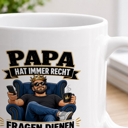 Tasse »Papa hat immer recht«