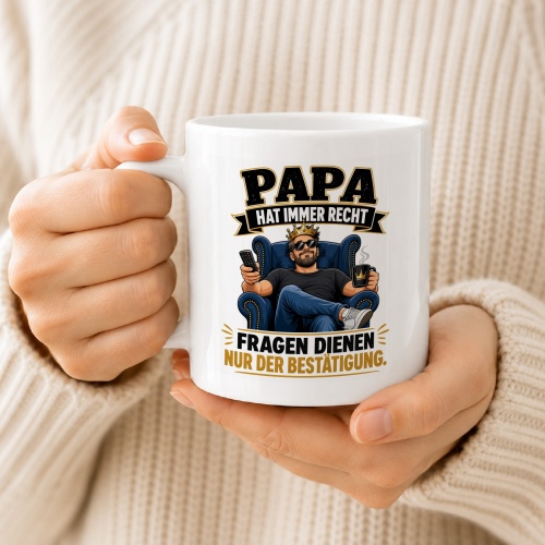 Tasse »Papa hat immer recht«