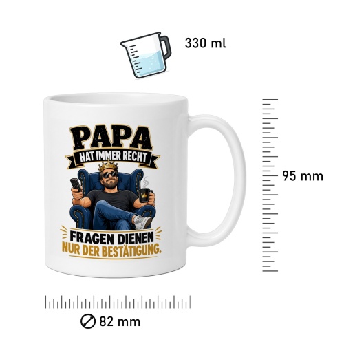 Tasse »Papa hat immer recht«