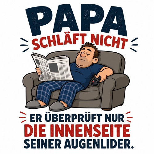 Tasse »Papa schläft nicht –...