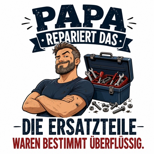 Tasse »Papa repariert das – Die Ersatzteile...