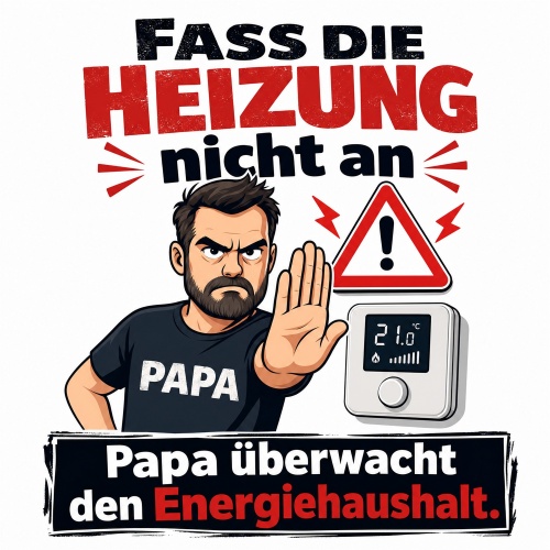 Tasse »Fass die Heizung nicht an«