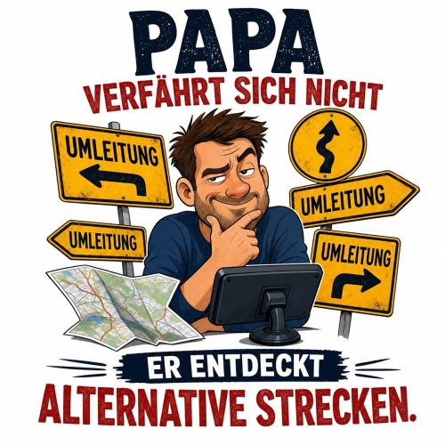 Tasse »Papa verfährt sich nicht –...