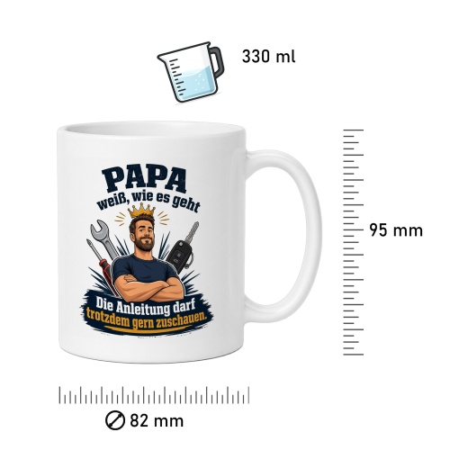 Tasse »Papa weiß, wie es geht«