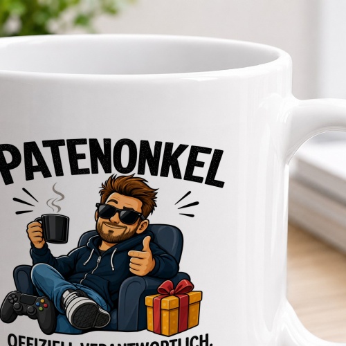 Tasse »Patenonkel – Offiziell verantwortlich«