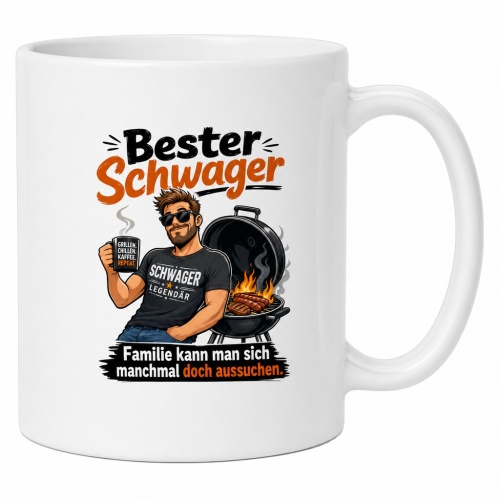 Tasse »Bester Schwager – Familie kann man...