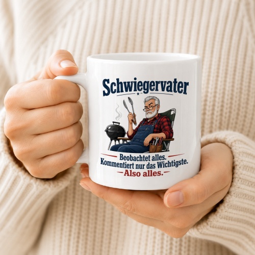 Tasse »Schwiegervater – Kommentiert alles«