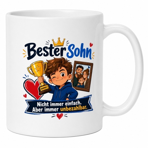Tasse »Bester Sohn – Nicht immer einfach....