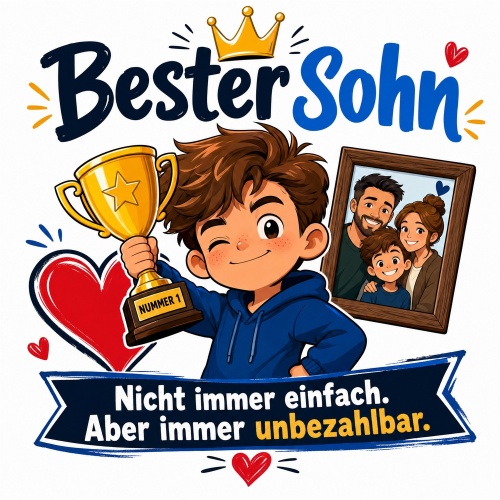 Tasse »Bester Sohn – Nicht immer einfach....