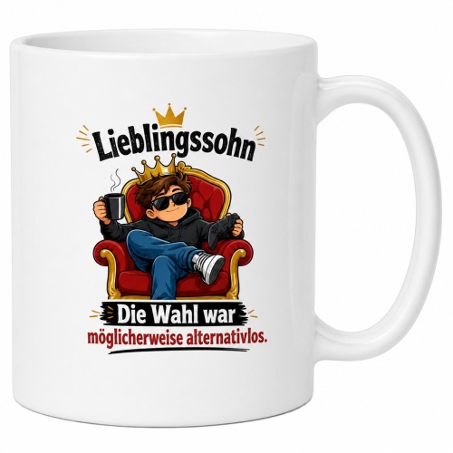 Tasse »Lieblingssohn – Die Wahl war...