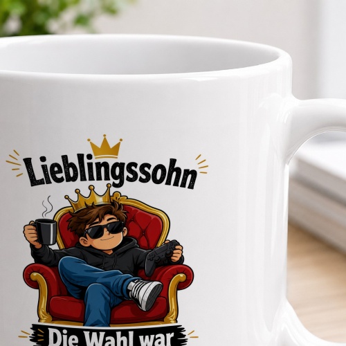 Tasse »Lieblingssohn – Die Wahl war möglicherweise alternativlos«