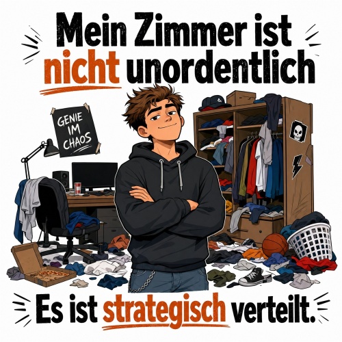 Tasse »Mein Zimmer ist nicht unordentlich«