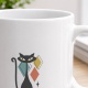 Tasse »Katze Mid-Century«