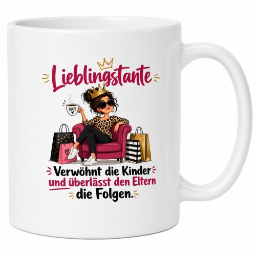 Tasse »Lieblingstante – Verwöhnt die...