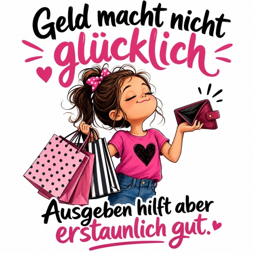 Tasse »Geld macht nicht glücklich. Ausgeben...