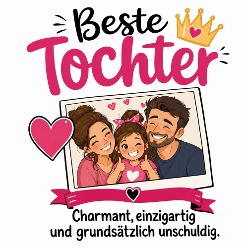 Tasse »Beste Tochter – Charmant,...