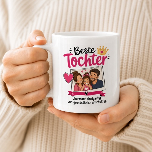 Tasse »Beste Tochter – Charmant, einzigartig«