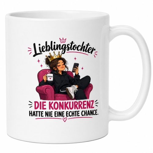 Tasse »Lieblingstochter – Die Konkurrenz...