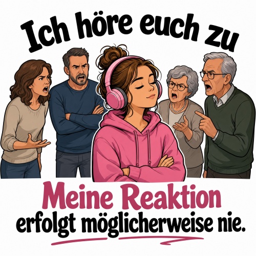 Tasse »Ich höre euch zu. Meine Reaktion...