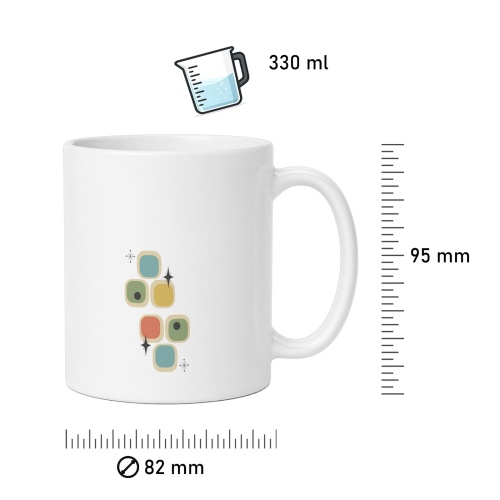 Tasse »60er Retro Muster«