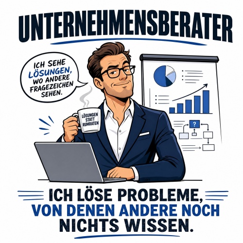 Tasse »Unternehmensberater – Ich löse...