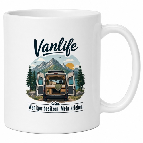 Tasse »Vanlife – Weniger besitzen. Mehr...