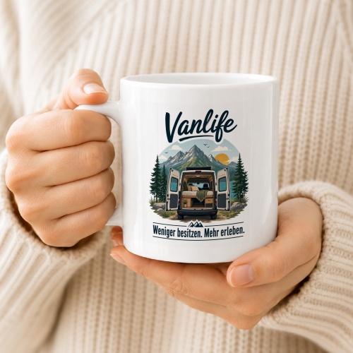 Tasse »Vanlife – Weniger besitzen. Mehr erleben.«