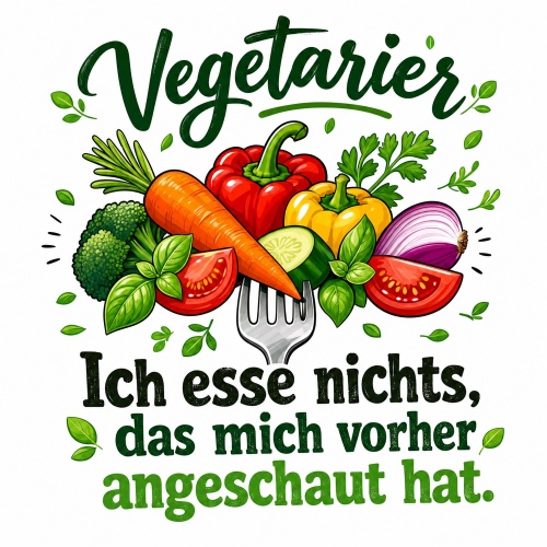 Tasse »Vegetarier – Ich esse nichts, das mich...