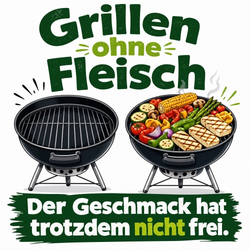 Tasse »Grillen ohne Fleisch – Der Geschmack...