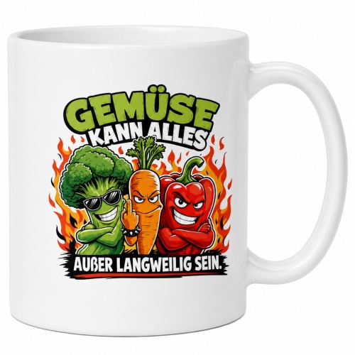 Tasse »Gemüse kann alles außer...