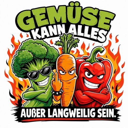 Tasse »Gemüse kann alles außer...