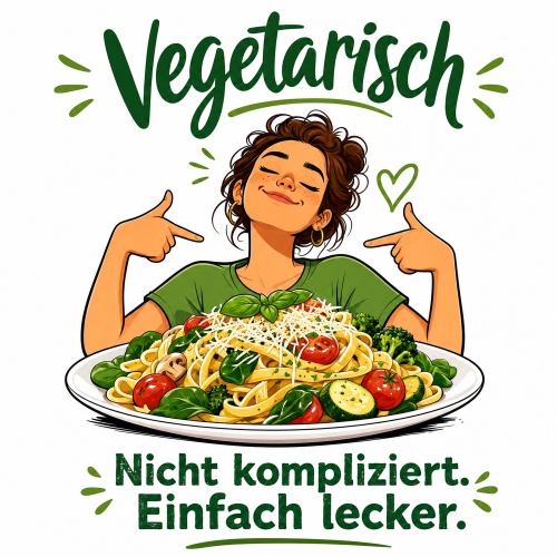 Tasse »Vegetarisch – Nicht kompliziert....
