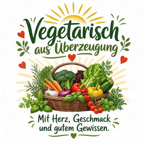 Tasse »Vegetarisch aus Überzeugung«