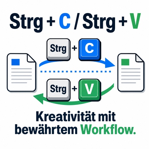 Tasse »Strg + C / Strg + V – Workflow«