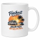 Tasse »Freiheit auf vier Rädern – Heute hier. Morgen am Meer.«