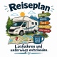 Tasse »Reiseplan – Losfahren und unterwegs entscheiden«