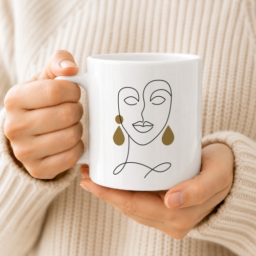 Tasse »Zeichnung Gesicht«