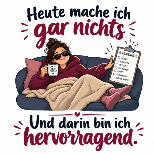 Tasse »Heute mache ich gar nichts«