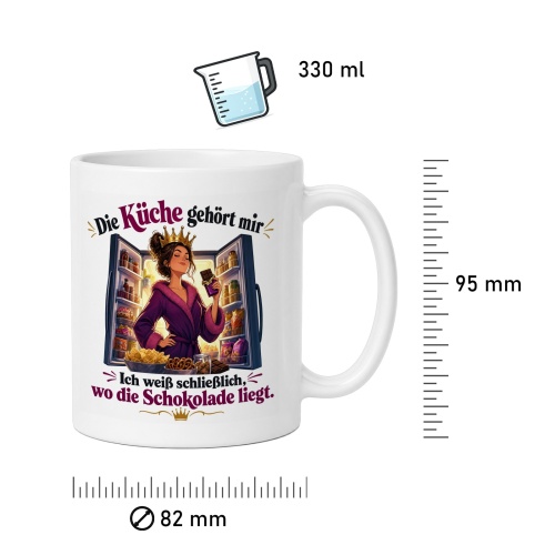 Tasse »Die Küche gehört mir – Schokolade«