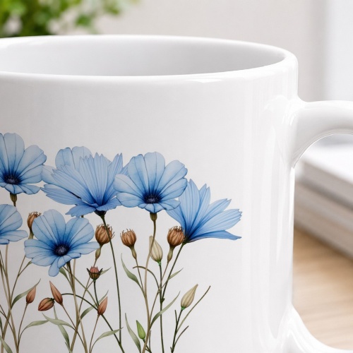 Tasse »Floral Blau«