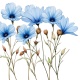 Tasse »Floral Blau«