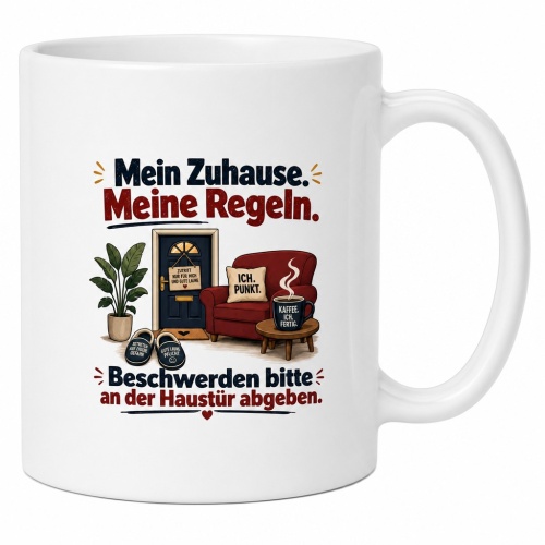 Tasse »Mein Zuhause. Meine Regeln.«