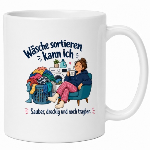 Tasse »Wäsche sortieren kann ich«