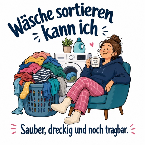 Tasse »Wäsche sortieren kann ich«