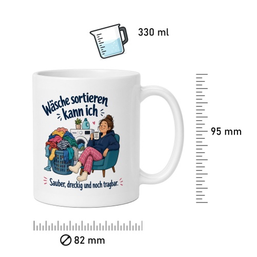 Tasse »Wäsche sortieren kann ich«