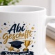 Tasse »Abi geschafft – Jahrelang gelernt. Endlich geliefert.«